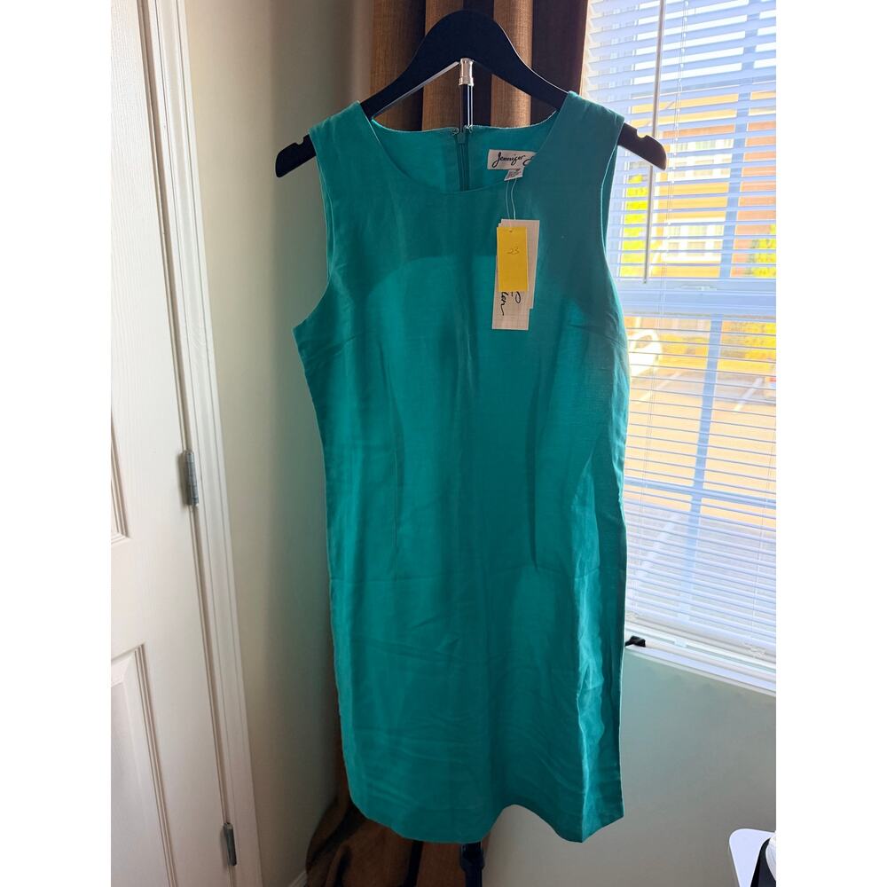 3 for $9 Jennifer Eden Sleeveless Teal Dress NWT 10